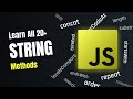 Quick Javascript String Methods Guide | Learn all JS String Methods