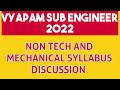 NON TECH SYLLABUS and  MECHANICAL ENGINEERING SYLLABUS DISCUSSION | VYAPAM SUB ENGINEER