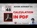 How to do Calculations in PDF - Adobe Acrobat Pro - Class 48 - Ulta Design