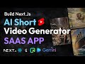 🤖 Build NextJs AI Sort Video Generator Using React.Js, Tailwind, AI, Clerk, Neon | 🎥 Full Stack App