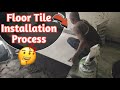 Tile Floor installation Process🔥 I laying of vitrified tile on Site