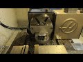 Moreside Model 100 4th axis fixture at work on a Haas HRT160