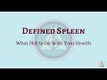 Defined Spleen Human Design - What Not to Do With Your Health