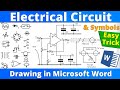 How to draw Electrical Circuit and Electrical Symbols in Microsoft Word