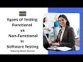 Types of Testing: Functional vs Non-Functional | Explained by Shruti Kumari
