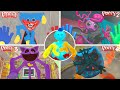 Poppy Playtime: Chapters 1-2-3-4 - All BOSSES \u0026 ENDINGS in BRIGHT Mode with Healthbars