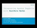Integrating Apache Zeppelin with HeatWave MySQL