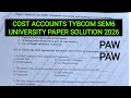 9april |2026 Mumbai Exam University paper Solution|Financial Accounts Tybcom sem6|Ark sir