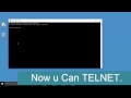 Install and Enable Telnet in Windows 10,8.1 – Use The Telnet Client Utility