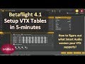 Betaflight VTX Tables in 5-minutes - How to discover your Smart Audio Version