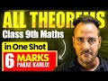 All Theorems in One Video 🔥| Class 9 Maths | Must Watch | Ushank Sir