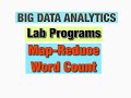 Word Count Map-Reduce | Hadoop | Big Data Analytics| Cloudera | Oracle Virtual Box | BDA |