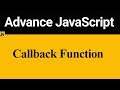 Callback Function in JavaScript (Hindi)