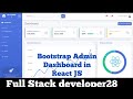 Convert any HTML or Bootstrap Admin Dashboard into React JS Project| Admin Panel in React JS Project