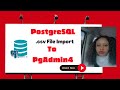 PostgreSQL tutorial: How to Import CSV file to PostgreSQL Database PgAmin4