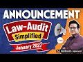 CA Inter Law-Audit New Batch January 2027 | Live | New Books | CA Siddharth Agarwal