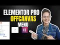 Offcanvas Elementor Pro Tutorial 2025 | Create Stunning Left Side Vertical Menu Bar