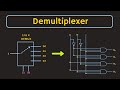 Demultiplexer Explained | How to Use Decoder as Demultiplexer | 1 to 4 and 1 to 8 Demultiplexer