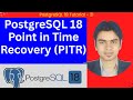 PostgreSQL 18 PITR Tutorial | Point in Time Recovery and pg_basebackup Step-by-Step Backup \u0026 Restore