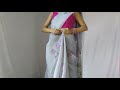 organza saree draping | how to drape organza saree to loom slim and tall | new way drape your saree