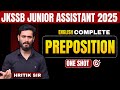JKSSB Junior Assistant 2025 | PREPOSITION-One Shot | English with Hritik Sir