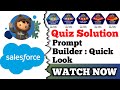 Prompt Builder: Quick Look | Salesforce Trailhead | Get to Know Prompt Builder