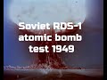 Soviet RDS-1 atomic bomb test, 1949 – stock video RDS-1 1949 stock footage,