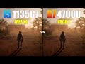 (i5 1135G7) Intel Iris Xe Graphics vs Ryzen 7 4700U Vega 7 Gaming Test ! 2021