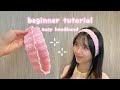 crochet easy headband for beginner | free pattern for crochet absolute beginner, easy crochet idea