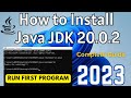 How to Install Java JDK 20.0.2 on Windows 11 [2023] | Install \u0026 Run Java Program | Java JDK 20.0.2