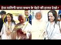 Look at the looks on Hema Malini and Jaya Bachchan's faces! They arrived at the prayer meeting to...
