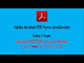 PDF Script to calculate FACTORIAL of a Number  ||  Adobe Acrobat JavaScript to find FACTORIAL
