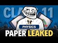 Class 11 physics final paper 2026 🤯| class 11 physics 