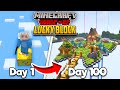 I Spent 100 Days on ONE LUCKY BLOCK in Minecraft
