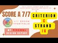 IB MYP Design ePortfolio Report: Criterion C Strand iv Walkthrough
