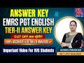 EMRS PGT ENGLISH TIER-II-2026 ANSWER KEY \u0026 DETAILED ANALYSIS I CUT OFF क्या रहेगी? IMPORTANT FOR KVS