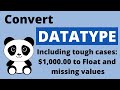 CHANGE COLUMN DTYPE | How to change the datatype of a column in Pandas (2020)