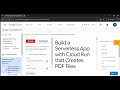 Build a Serverless App with Cloud Run that Creates PDF Files #GSP644