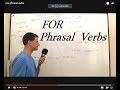 Phrasal verbs with FOR