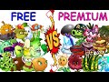 Team FREE vs PREMIUM -  Who Will Win ?  PvZ 2 v10.0.1 Team Plant vs Team Plant