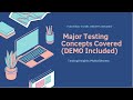PART-I- Manual Testing Concepts Covered(DEMO Included)| Exploratory Testing| Test Scenarios|