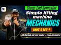 📚Engineering Mechanics | UNIT-5 Simple lifting machine Lecture-1🔥| Polytechnic 2nd Semester