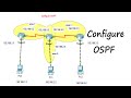 Configuring OSPF | Configure ospf using 3 routers, 3 pc | How to Configure OSPF Routing in Hindi