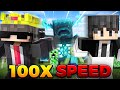 I Beat Minecraft in 100x Speed