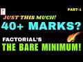 Factorial’s The Bare Minimum | Most Repeated Concepts from Each chapter for 40+ in JEE Maths | P1