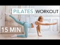 15 MIN PILATES WORKOUT - Slow Full Body Toning / knee friendly, low impact