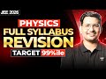 Complete Physics Last Minute Revision for JEE 2026