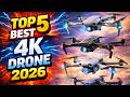 Best 4K Drone 2026 | Top 5 GPS Camera Drones with Long Flight \u0026 Brushless Motor