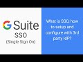 Google Workspace (G Suite) SSO (Single Sign On) - how and what