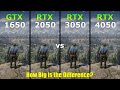 GTX 1650 vs RTX 2050 vs RTX 3050 vs RTX 4050 - Gaming Test - How Big is the Difference?